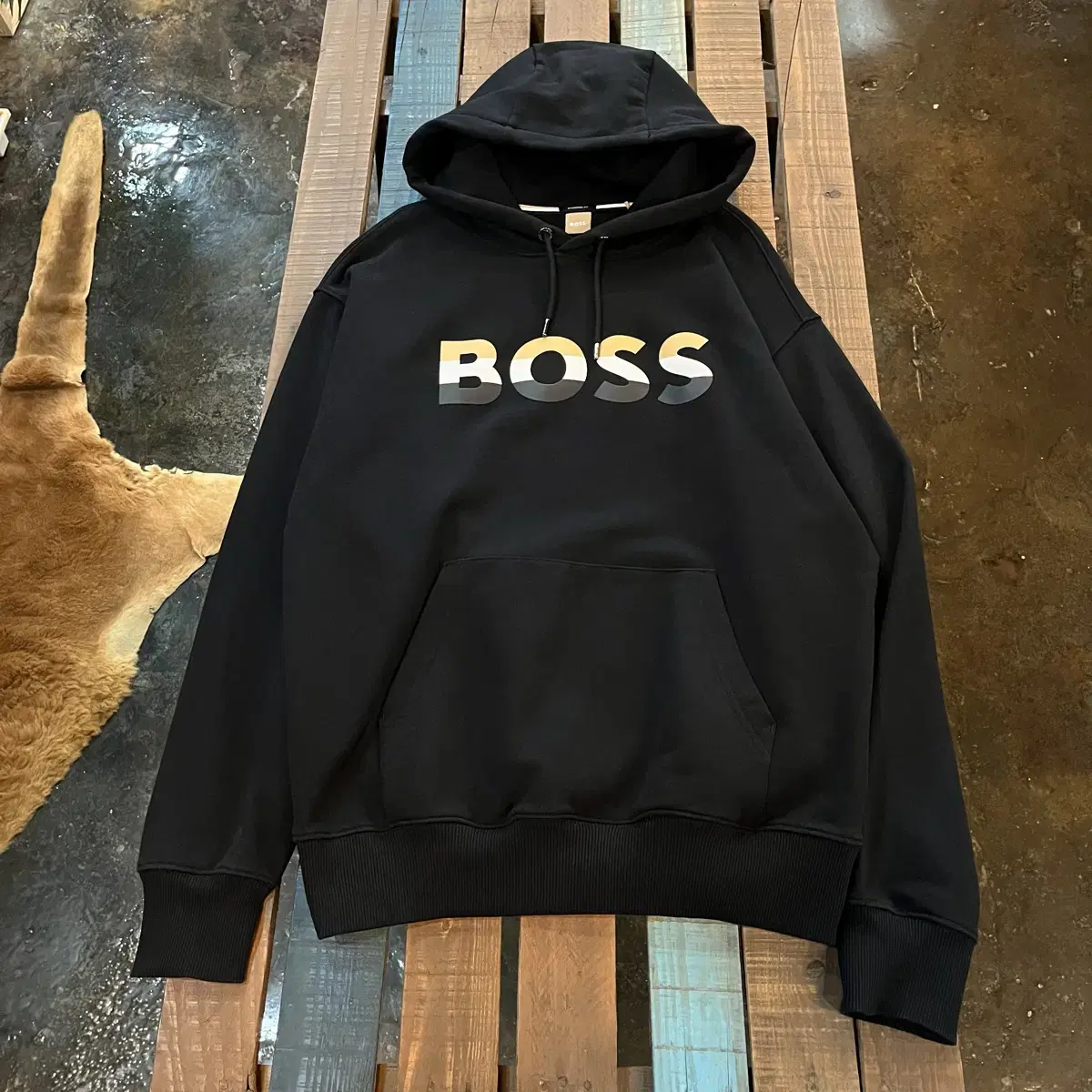 휴고보스 이코니 후디 hugo boss 유니섹스 빈티지